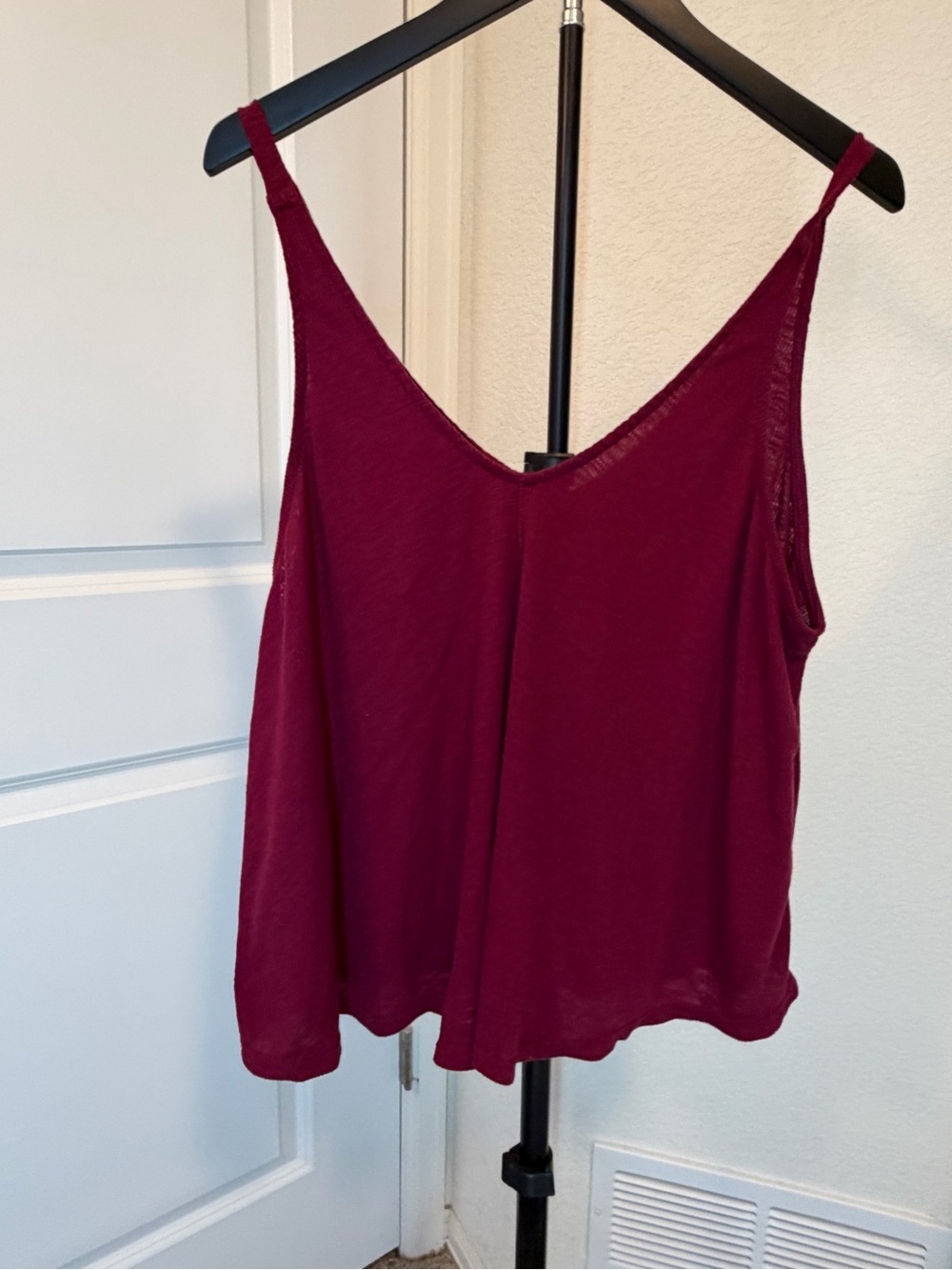 Free People Intimately FP Burgundy Swing Tank Top Flowy Boho Cami M